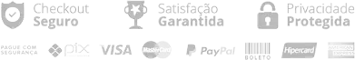 Checkout seguro, satisfa&ccedil;&atilde;o garantida e privacidade protegida