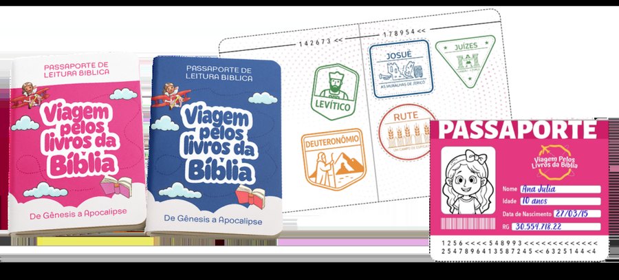 Combo de materiais b&iacute;blicos para crian&ccedil;as